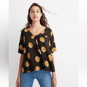 Madewell Rhyme Top in Fall Flowers Size XS